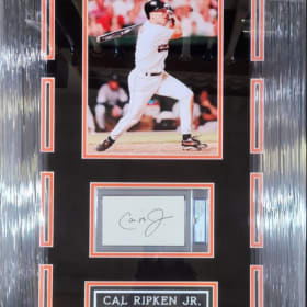 68. Orioles Cal Ripken Jr. Signed Custom Frame item