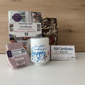 Scentsy Basket & $20 GC Occasions Treat Parlour(Brampton) item