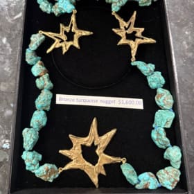Turquoise/Bronze Necklace and Art Book item