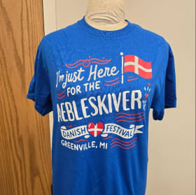 Blue Aebleskiver Shirt - Adult 4XL item