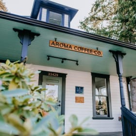 Aroma Coffee $20 Gift Card, Mug, and Coffee - $60 Value item