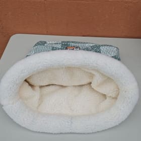 Kitty Crinkle Sack 15 in. x 18 in. Teal Cat Bed item