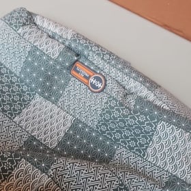 Kitty Crinkle Sack 15 in. x 18 in. Teal Cat Bed item