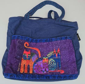 Laurel Burch Denim Cat Bag item