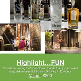 Scratch Distillery tour & tasting for up to 8 in Edmonds WA! item