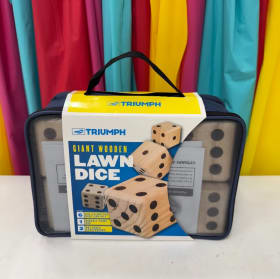 Wooden lawn dice item