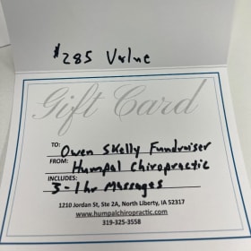 Humpal Chiropractic Massage Package item