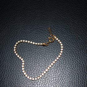 Bracelet - Yellow Clasp - White CZ Stones item