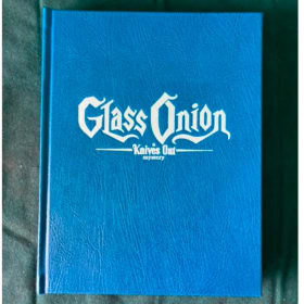 GLASS ONION KNIVES OUT 2 SCREENPLAY RIAN JOHNSON NEW item