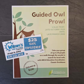 E22 - Owl Prowl & Gift Certificate to William's Fish & Chips item