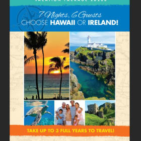 Vacation package Hawaii or Ireland item