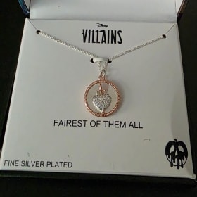 [60] Disney Villains Silver Heart Necklace item