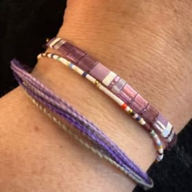 Purple Drawstring Bracelet item