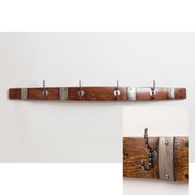 Wine Barrel Bike Chain Coat Rack item