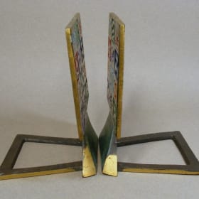 Vintage 12 Tribes of Israel Judaica Book Ends item