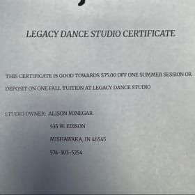 Legacy Dance Studio item