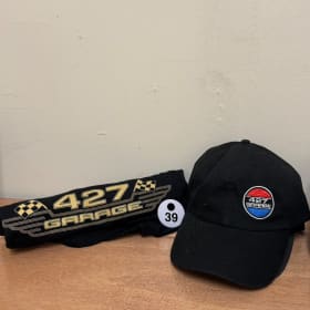 Lot 39 - 427 Garage Shirt, Hat, Decal item