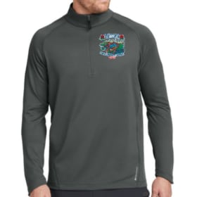 Mens 1/4 zip Performance Pullover (grey) item