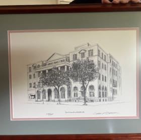 1995 Framed "The Cocoa Inn" item