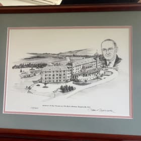 1995 Framed "Architect D. Paul Witmer & The Hershey Hotel " item