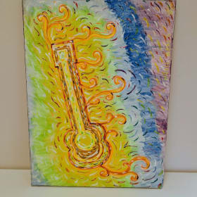 #11 Music Heals the Soul Painting (24"x 18") item