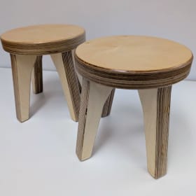 #29 Two Wooden Stools item