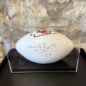 Signed Travis Kelce Football item