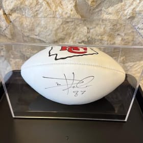 Signed Travis Kelce Football item