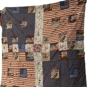 Queen size Handmade Quilt titled "Sound Off!" item