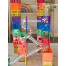 Connetix Magnetic Tiles Rainbow Ball Run Set- 92 pcs item