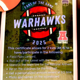 #10 Warhawks “Fans of the Game” Experience item