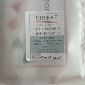Mini Knit Bunting Kit - Color Story: Peppermint Lolly item