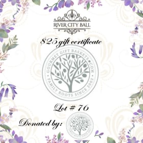 lot 76 - $25 Gourmet Gift Basket gift certificate item