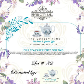 Lot 82 - Afternoon Tea Experience for 2 at The Lovely Find item