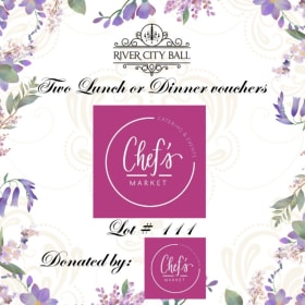 Lot 111 - Two  Chef's Market Lunch or Dinner vouchers item