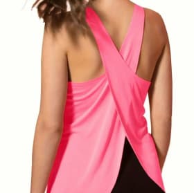 Hot Pink Split Tank-Small item