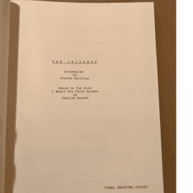 THE IRISHMAN (2019) SCREENPLAY STEVE ZAILLIAN SCORSESE item