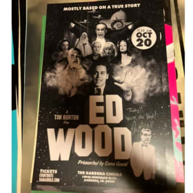 ED WOOD POSTER SIGNED BY COMEDIAN DANA GOULD item