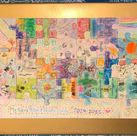 Mrs. Rice's Class Puzzle Art item