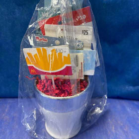 Gift Card Basket.   (A) item
