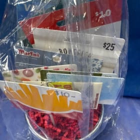Gift Card Basket.   (A) item