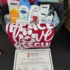 Self Care Basket w/Wine Sampling Experience item