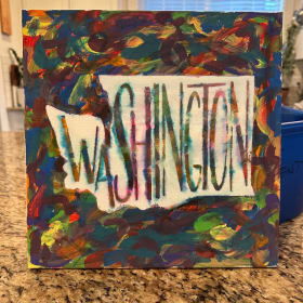 Ms. Briefs'/Mr. Schroeder's Class Washington Painting item