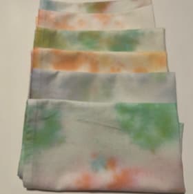 Tie-Dyed Napkins (set of 6) #1--Mrs Schultz, 2nd Grade item