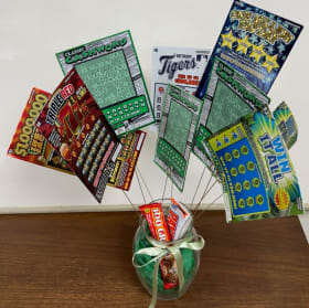 12. Sweet Luck Lottery Bouquet –  Valued at $40 or millions! item