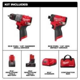 Milwaukee 2 Piece Cordless Drill Kit item