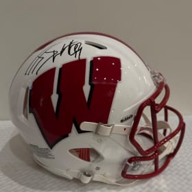 #36 Authentic JJ Watt Autographed Wisconsin Badgers Helmet item