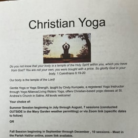 37. Christian Yoga – Fall Session (Sept–Dec) Value - $100 item