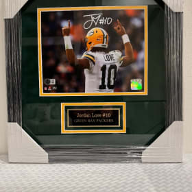 #41 Autographed Jordan Love Framed 8x10 Photo item
