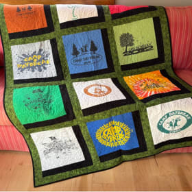 Camp Daybreak Custom T-Shirt Lap Quilt item
